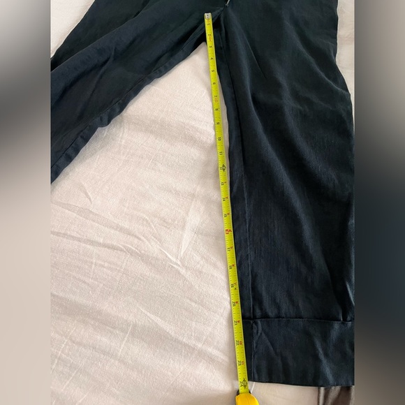 TWO James Perse linen blend drawstring cuffed trouser pants size 1 - Picture 4 of 8